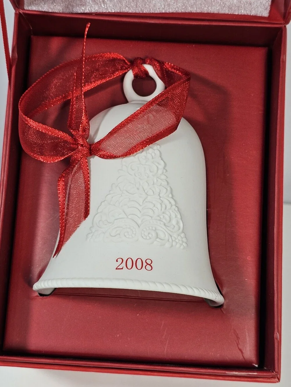 2008 Hallmark Porcelain Dated Bell Christmas ornament.